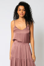 Load image into Gallery viewer, Satin V Neck Tank (Available in Mellow and Silver)
