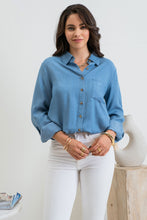 Load image into Gallery viewer, Chambray Denim Top
