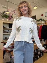Load image into Gallery viewer, Palm Tree Crop Sweater
