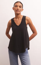 Load image into Gallery viewer, Vagabond V-Neck Tank-Black
