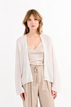 Load image into Gallery viewer, Sparkle Knit Cardigan-Cream
