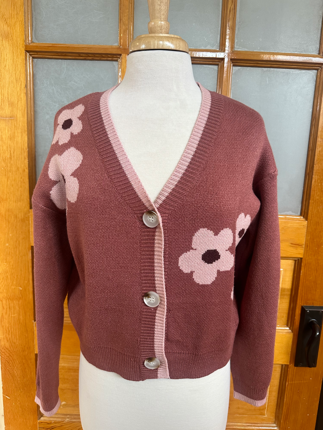 Flower Motif Cardigan