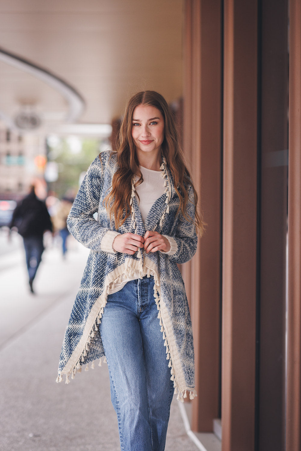 Blue Mood Tassel Cardigan