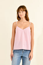 Load image into Gallery viewer, Woven Pink Striped Camisole
