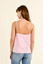 Load image into Gallery viewer, Woven Pink Striped Camisole
