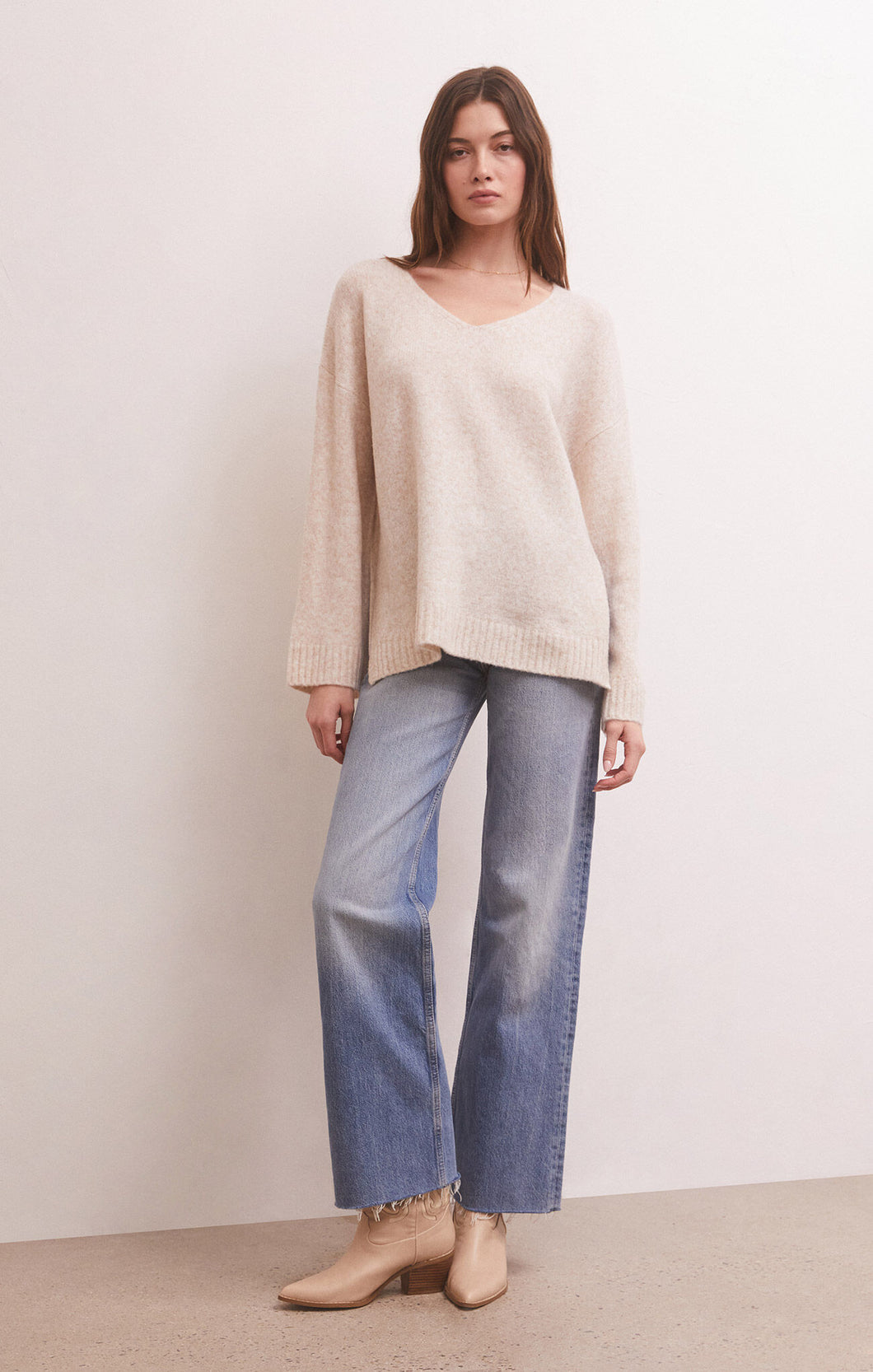 Modern Sweater-Oatmeal
