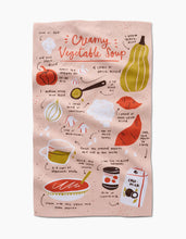 Load image into Gallery viewer, Creamy Veggie Soup Tea Towel
