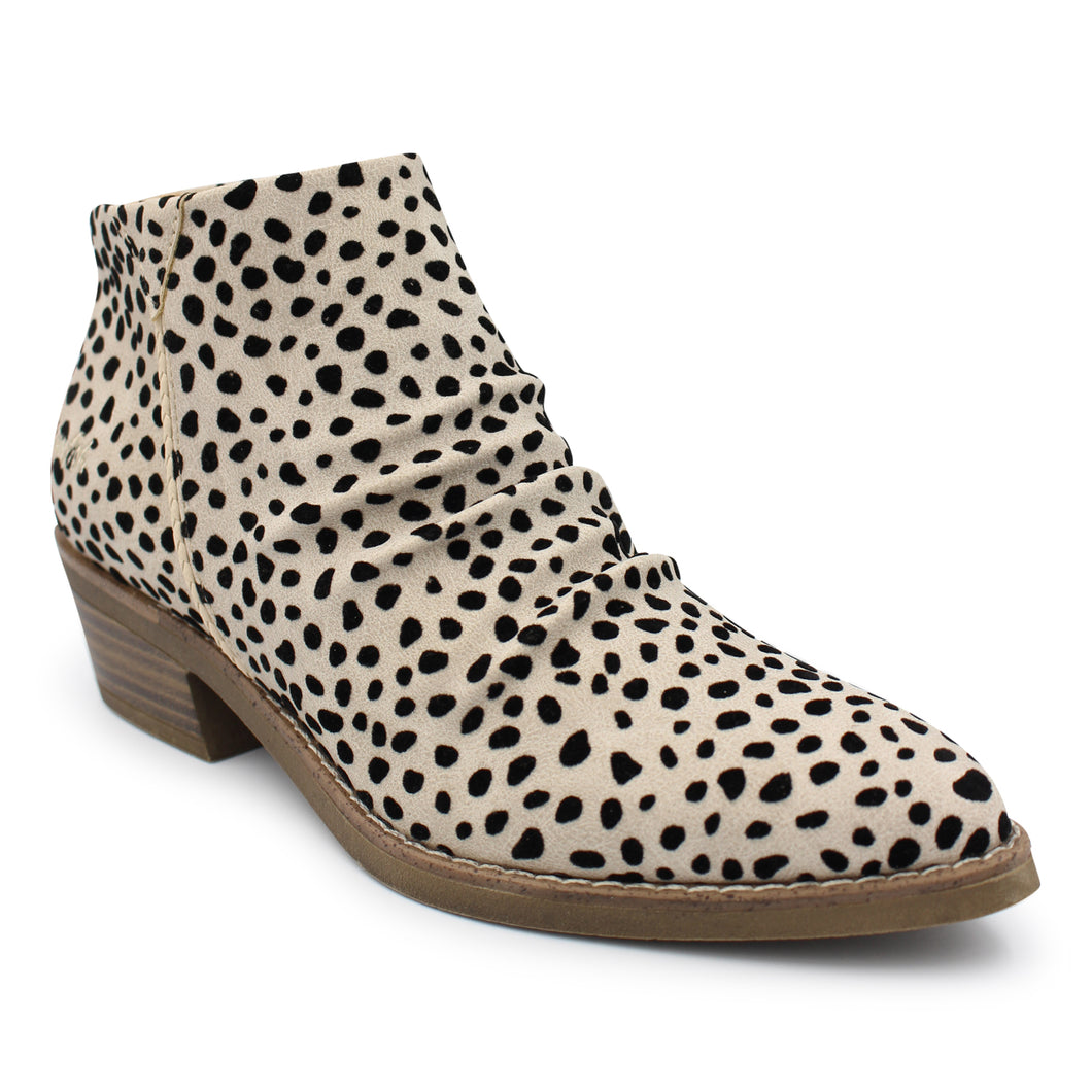 Seren white sand leopard boot
