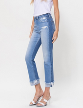 Load image into Gallery viewer, High rise capri jean
