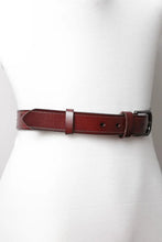 Load image into Gallery viewer, Petal Punch Out Leather Belt (Brown)
