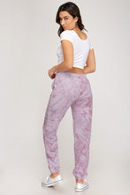 Load image into Gallery viewer, Tie Dyed Knit Sweat Pants-Misty Mauve
