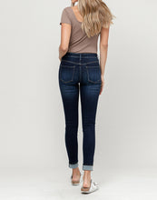Load image into Gallery viewer, Mid Rise Cuffed Skinny Jean
