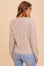 Load image into Gallery viewer, Checker Board Button Down Cardigan
