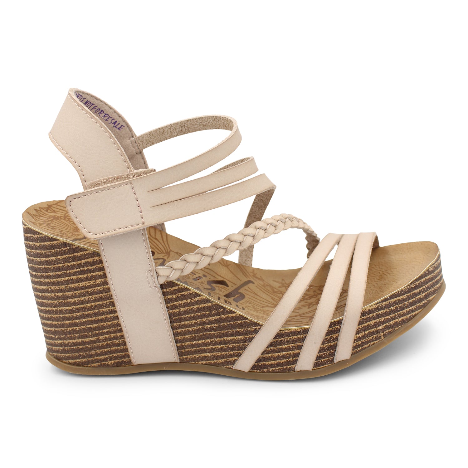 Heidi Pink wedge